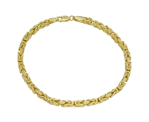 Modna Złota Męska Bransoletka Splot Króleweski !!!