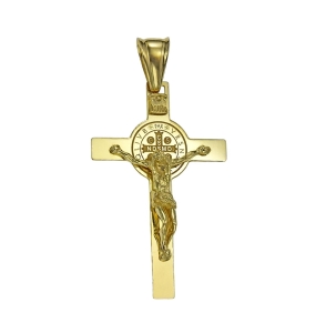 Krzyż z Wizerunkiem Św.Benedykta Benedykt i Jezusa Chrystusa - Próba 585