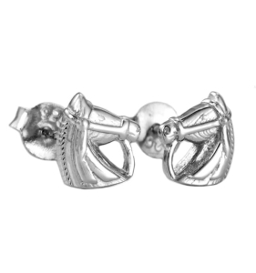 Srebrne Rodowane Kolczyki Koniki,Konie Głowa Konia !