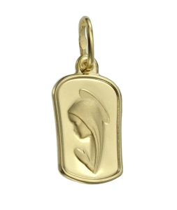 Złoty Medalik z Wizerunkiem Matki Boskiej - Próba 585