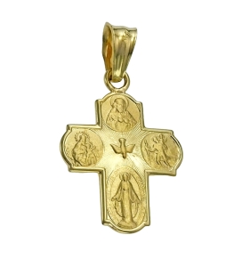 Złoty Krzyżyk z Duchem Świętym - Próba 585