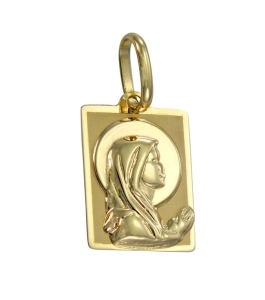 Piękny Złoty Medalik z Matką Boską - Próba 585 !!!