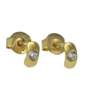 Złote Kolczyki z Cyrkonią - pr. 585