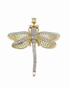 Piękny Złoty Wisiorek WAŻKA Wspaniały i Unikatowy !!!