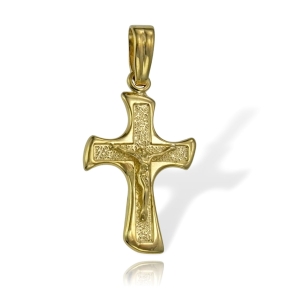 Złoty Krzyż z Jezusem Chrystusem - Próba 585
