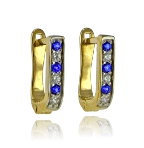 Złote Kolczyki Solidne Przecinki w Nowym Wydaniu - próba 585