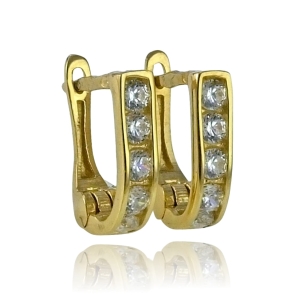 Złote Kolczyki Solidne Przecinki w Nowym Wydaniu - próba 585