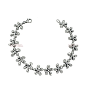 Srebrna Oksydowana Bransoletka Kleks