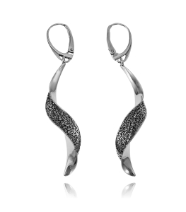 Świetne Oksydowane Długie Fantazyjne Kolczyki