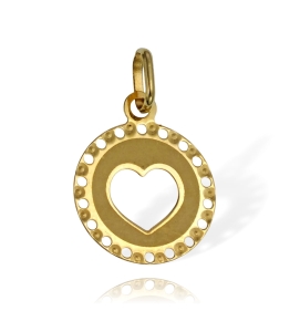 Złote Delikatne Ażurowe Serce - Pr. 585