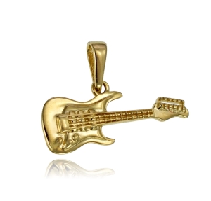 Złoty Wisiorek Gitara - Pr. 585