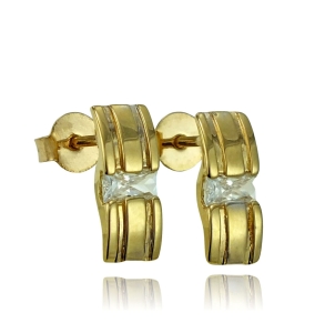 Świetne Złote Kolczyki z Cyrkonią - pr. 585