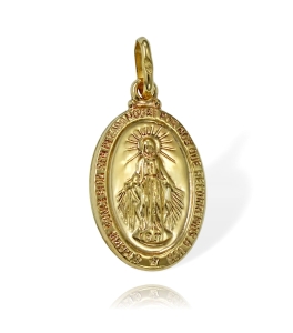 Złoty Cudowny Medalik Matki Boskiej Niepokalana - Próba 585