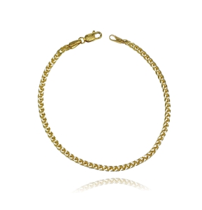 Modna Złota Łańcuszkowa Bransoletka Fox Lisi Ogon - Próba 585