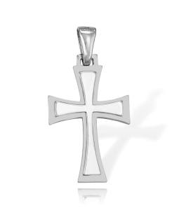 Srebrny Rodowany Prosty Krzyż - Jakość Wykonania