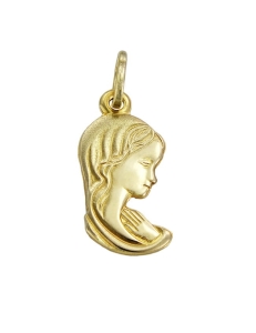 Złoty Medalik Matka Boska Modląca - Próba 585 !!!