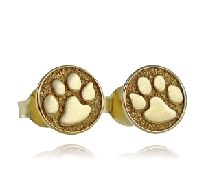 Złote Kolczyki Łapki Łapy - pr. 585