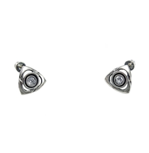 Piękne Srebrne Kolczyki z Cyrkoniami - Bardzo Efektowne !!!