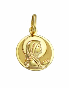 Złoty Medalik Matka Boska Modląca - Próba 585