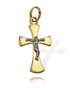 Złoty Krzyżyk z Jezusem Chrystusem - Próba 585 