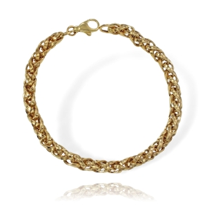 Prześliczna Złota Modna Ażurowa Bransoletka - Próba 585