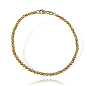 Modna Złota Bransoletka z Kuleczkami - pr.585