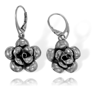 Piękne Srebrne Kolczyki Kwiatki, Kwiatuszki ! 