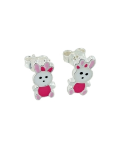 Piękne Srebrne Kolczyki Zajączki,Króliczki dla Twojej Księżniczki !!!