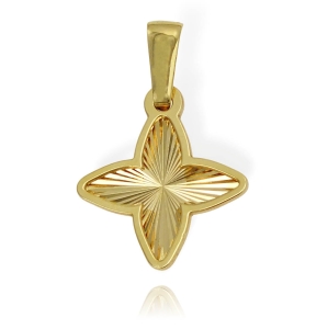 Piękny Złoty Diamentowany Wisiorek - Pr. 585 