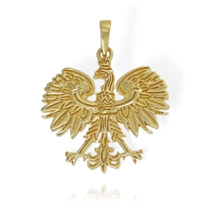 Piękny Złoty Wisiorek Orzeł, Godło Polski - pr. 585 