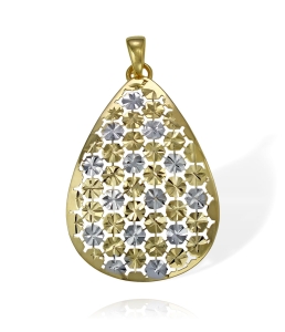 Złoty Ażurowy Diamentowany Wisiorek - Pr. 585