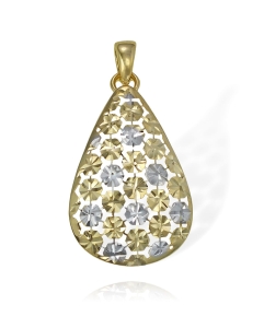 Złoty Ażurowy Diamentowany Wisiorek - Pr. 585