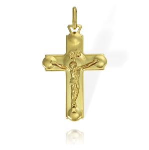 Złoty Krzyż z Panem Jezusem - Próba 585 