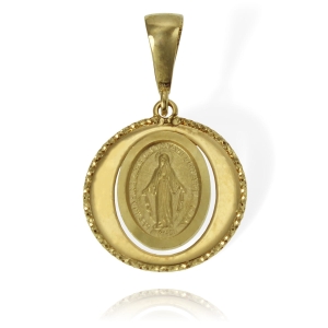 Złoty Cudowny Medalik Matka Boska Niepokalana - pr. 585