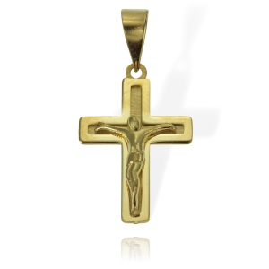 Złoty Krzyż z Panem Jezusem - Próba 585 
