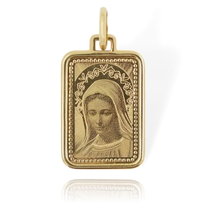 Złoty Diamentowany Medalik Matka Boska - pr. 585