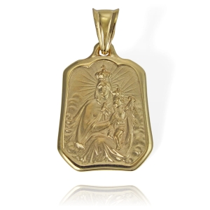 Złoty Duży Medalik Szkaplerz - Pr.585
