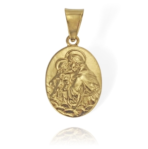 Złoty Medalik ze Świętym Antonim Św. Antoni - Próba 585 