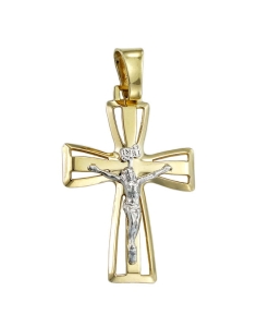 Złoty Krzyż z Wizerunkiem Jezusa Chrystusa - Próba 585