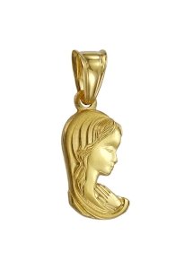 Piękny Złoty Medalik Matka Boska Modląca - Próba 585 !!! R-8