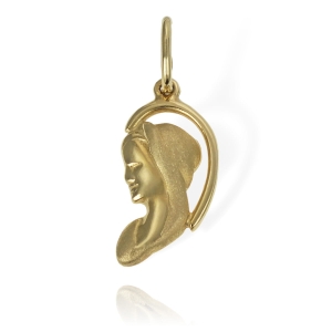 Złoty Medalik z Matką Boską - Próba 585