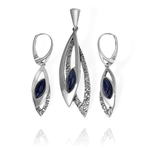 Srebrny Oksydowany Komplet z Nocą Kairu