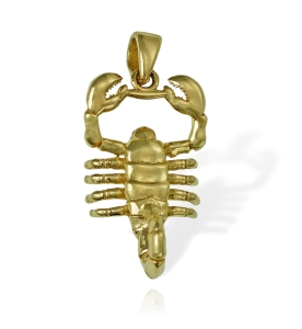Złoty Efektowny Wisiorek Skorpion - Pr. 585