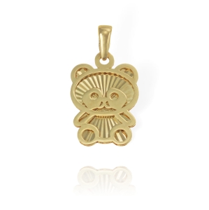 Piękny Złoty Diamentowany Wisiorek Miś Panda - pr. 585