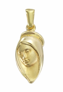 Piękny Złoty Medalik z Matką Boską - Próba 585 !