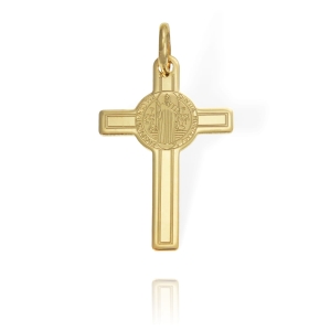 Złoty Krzyż Krzyżyk ze Świętym Benedyktem - pr. 585