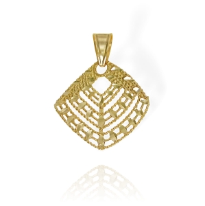 Złoty Ażurowy Diamentowany Wisiorek - Pr. 585 