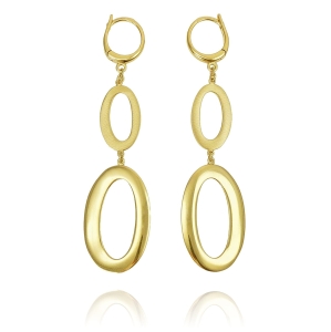 Piękne Złote Kolczyki z Cyrkoniami !  