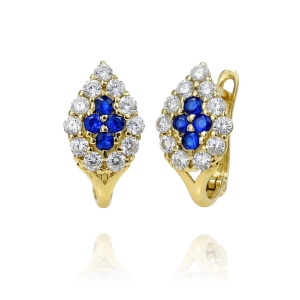 Piękne Złote Kolczyki z Cyrkoniami !