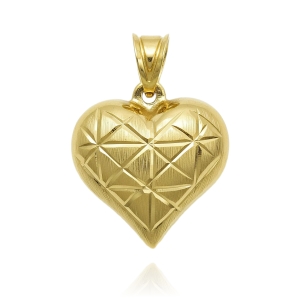 Złoty Diamentowany Wisiorek Serce - Pr. 585